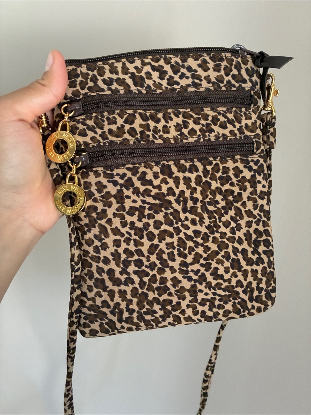 Nine West Leopard Print Small Crossbody